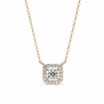 0.3 Carat Round Micro-Halo Diamond Pendant - Image 7