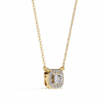 0.3 Carat Round Micro-Halo Diamond Pendant - Image 8