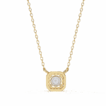 0.3 Carat Round Micro-Halo Diamond Pendant - Image 11