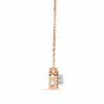 0.3 Carat Round Micro-Halo Diamond Pendant - Image 15