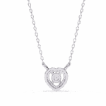 0.2 Carat Triple Round Diamond Pendant - Image 4