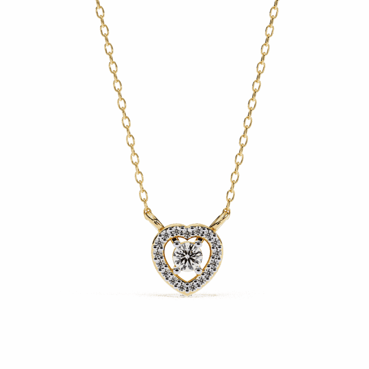 0.2 Carat Triple Round Diamond Pendant  Image 5