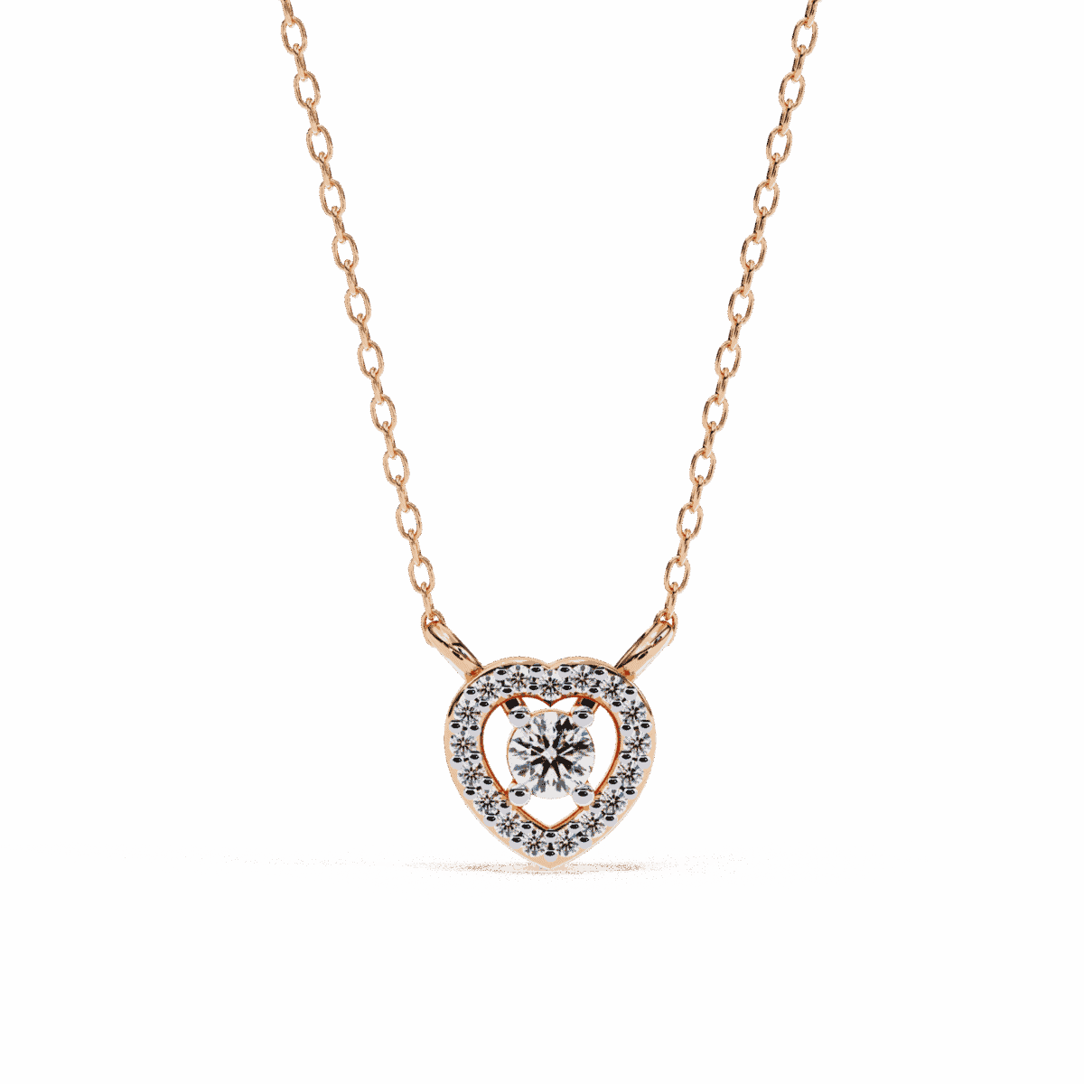 0.2 Carat Triple Round Diamond Pendant  Image 8