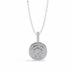 0.3 Carat Circle Medallion Diamond Pendant