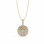 0.3 Carat Circle Medallion Diamond Pendant - Image 5