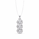 1.25 Carat Trio Round Diamond Pendant