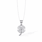 0.6 Carat Heart Solitaire Diamond Pendant