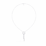 0.4 Carat Vertical Mixed-Cut Diamond Pendant