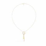 0.4 Carat Vertical Mixed-Cut Diamond Pendant - Image 4