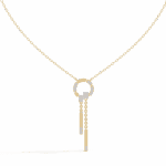 0.4 Carat Vertical Mixed-Cut Diamond Pendant - Image 5