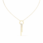 0.4 Carat Vertical Mixed-Cut Diamond Pendant - Image 7