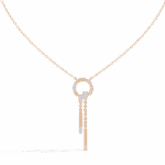 0.4 Carat Vertical Mixed-Cut Diamond Pendant - Image 9