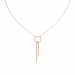 0.4 Carat Vertical Mixed-Cut Diamond Pendant - Image 10