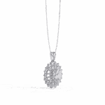 3.5 Carat Double Halo Diamond Pendant - Image 2