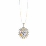 3.5 Carat Double Halo Diamond Pendant - Image 4