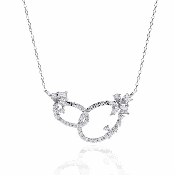 0.8 Carat Floral Cascade Diamond Pendant