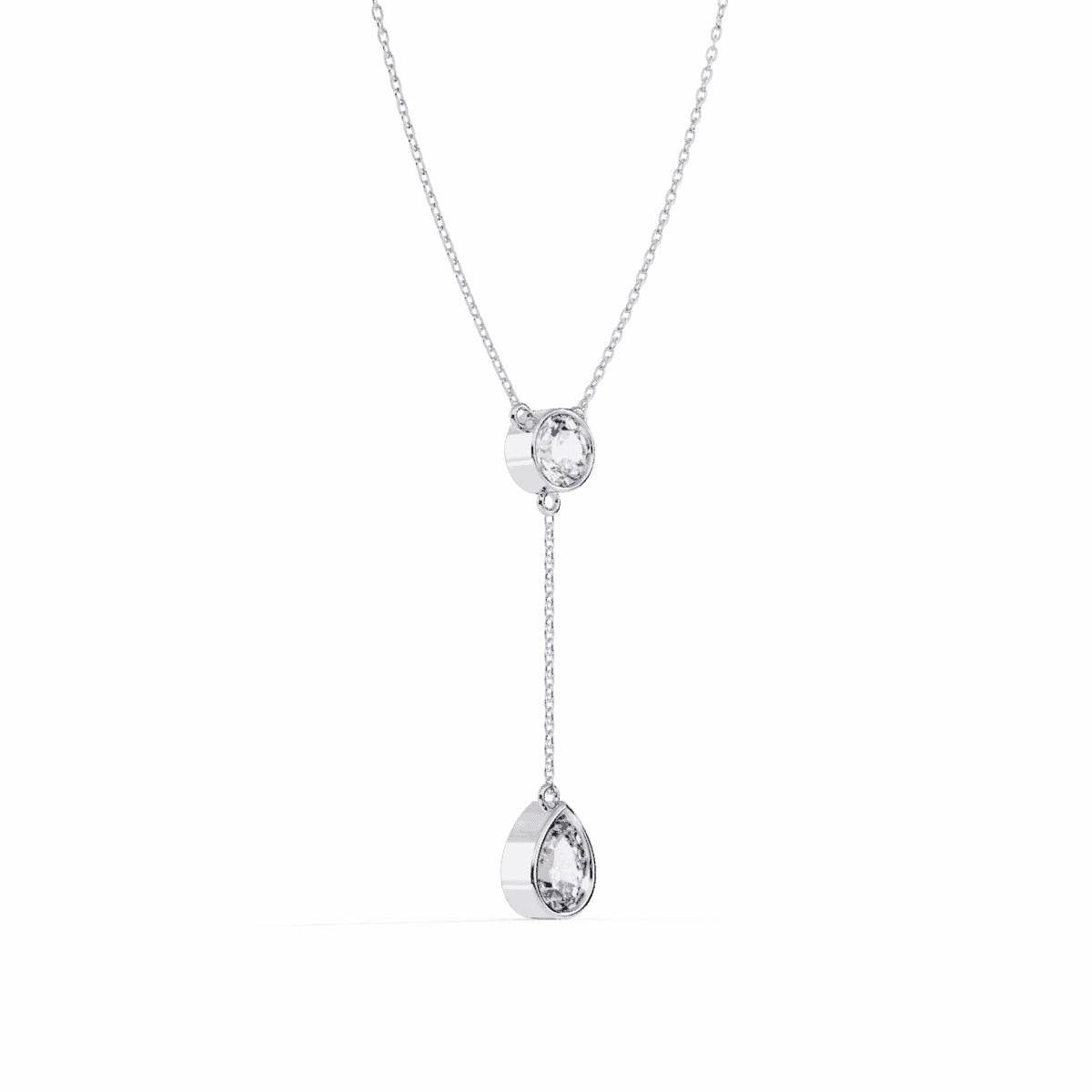 1 Carat Pear Drop Diamond Pendant  Image 2