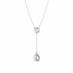 1 Carat Pear Drop Diamond Pendant - Image 2