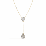1 Carat Pear Drop Diamond Pendant - Image 5