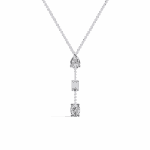 1.5 Carat Multi-Cut Cascade Pendant - Oval, Pear & Emerald