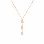 1.5 Carat Multi-Cut Cascade Pendant - Oval, Pear & Emerald - Image 12