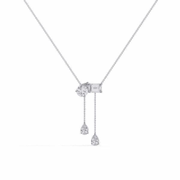 1.5 Carat Emerald & Pear Drop Pendant