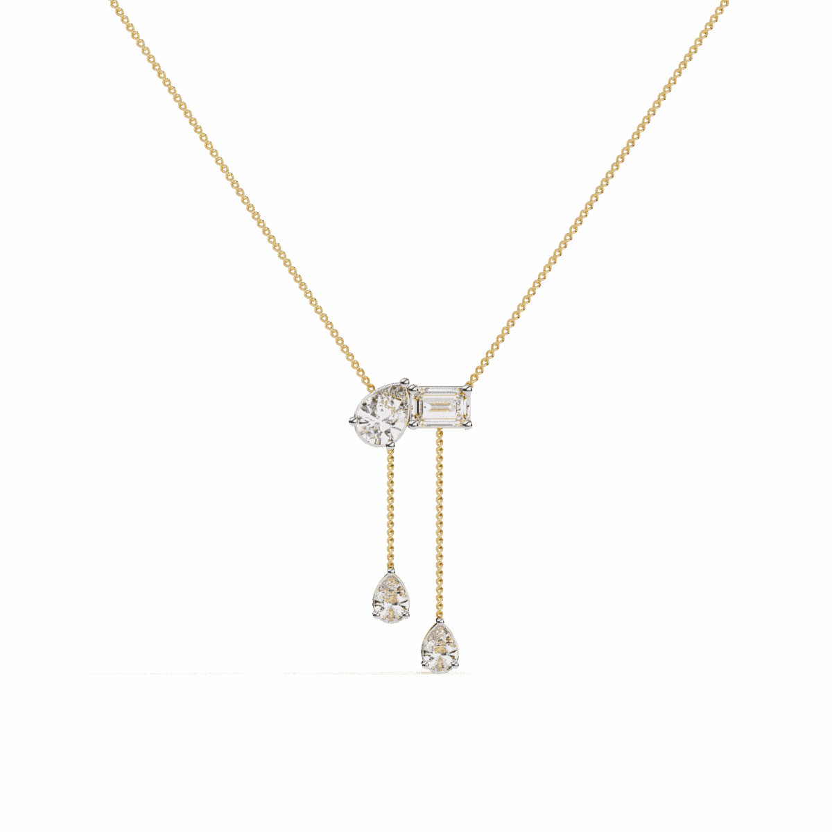 1.5 Carat Emerald & Pear Drop Pendant  Image 5