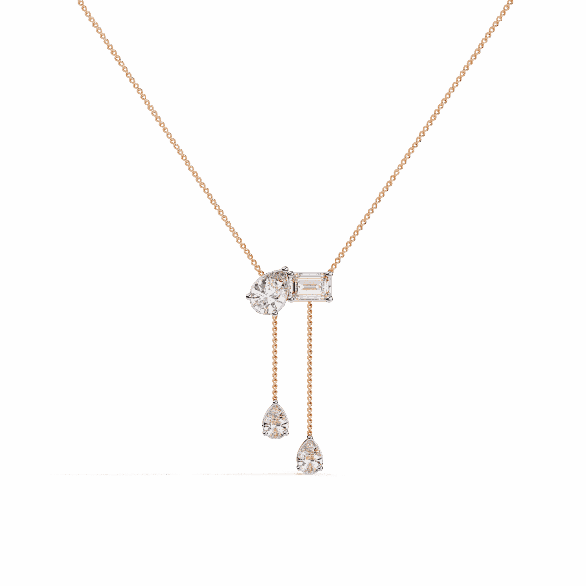 1.5 Carat Emerald & Pear Drop Pendant  Image 8