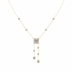 0.7 Carat Triple Round Drop Diamond Pendant - Image 5