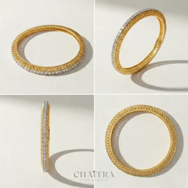 5 Pointer Diamond Bangle